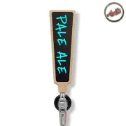 Black Chalkboard dry erase beer tap handle handmade natural oak 2x8 marker board
