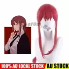Chainsaw Man Makima Cosplay Wig Long Red Braids Anime Halloween Party Hair Props