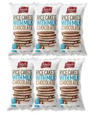 Lieber's Milk Chocolate Covered Rice Cakes, 3.1 oz (Pack of 6)