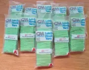 11 Sealed Columbia-Minerva Apple Green 3210 Latch Hook Yarn 320 Pieces Per Bag