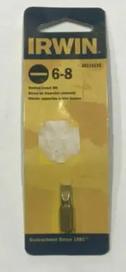 NEW - SEALED - Irwin 3511111C 6-8 Slotted Insert Bit