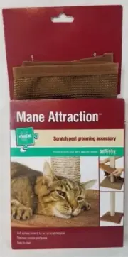 Petlinks Mane Attraction Scratch Post Grooming Accessory Collects Fur