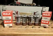 NOS Date Matched Quad (4) 1971 RCA 5881 (6L6WGB) Vacuum Tubes Brand New In Boxes