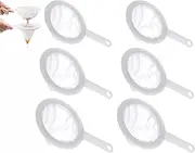 Mesh Baby Brine Shrimp Sieve, 100 Mesh 200 Mesh 400 Mesh Aquarium Sieves for Hatchery, Filter Brine Shrimp Hatchery Fry Brine Shrimp Eggs for Hatching Baby Fish Separator 6 Pack