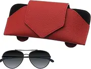 Clip Sunglasses Case for Car | Leather Sunglasses Clip Storage Case,Vehicle Accessories Glasses Protective Storage Case with Magnetic Closure for Woman