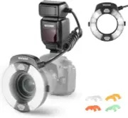 NEEWER RF1-C 76W 5600K GN15 TTL Marco Ring Flash Light Speedlite Canon Cameras