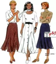 Burda 4072 Misses Skirts Sewing Pattern Plus Sizes 10-28