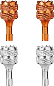 lasuroa 4pcs Drone Control Sticks for DJI Mini 3 Pro DJI RC Smart Controller, Drone Remote Joysticks Detachable Thumb Rocker Replacement Drone Controller Sticks (Orange Silver)
