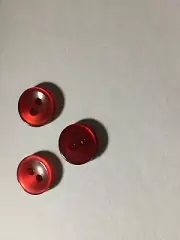 PKG. OF 25 BUTTONS 3/8" DARK RED PEARL