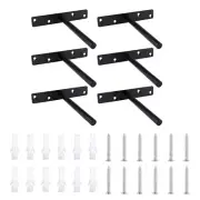 6 Sets Wall Mount Corner Shelf Layer Board Support Wall Shelf Brackets