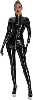 [GRRKDFQ] Women's Lingerie Sets Zippers Open Crotch Long Sleeve Jumpsuit Sexy Clothing