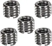 Metal 1/4 Inch to 3/8 Inch Tripod Thread Adapter Easy Mount Convert Screw Adapt
