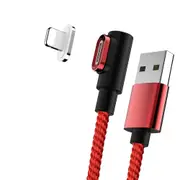 Magnetic Sideway Fast Charging Cable for lightning 2m Red
