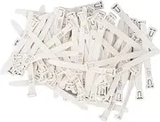 Generic Chicken Leg Rings, 1 to 100 Numbered Poultry Identification Bands, White, 100 Count