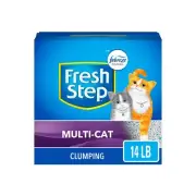 Fresh Step Clumping Cat Litter, Multi-Cat Odor Control, 14 lbs 14 lb