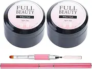 Nail Crack Repair Set - Instant Gel Fix Manicure Tool | Instantly Fill in and Fix Nailcracks Double Ended Brush, Toenail surfacce Smoother and Strengthening Solution for Quick At Home Nailcare