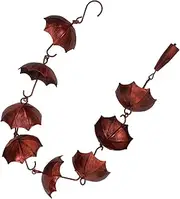 Decorative Rain Chain Bell Metal Rain Chain Wind Chime Easy Install Gutter Decor