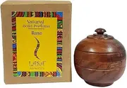 RSGM 6gm Rose Solid Perfume in Wooden Jar, For Men & Women, Long Lasting