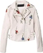 [Generic] Fashion Autumn Turndown Collar Women Leather Jacket Exquisite Lightweight Streetwear Coat Suitable For Daily Leisure