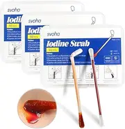 150 Count Iodine Swab Sticks, Individually Wrapped, for Wound Care and First Aid (150)