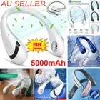 Rechargeable USB Neck Fan Neckband Leafless Cooling Cooler Bladeless Portable AL
