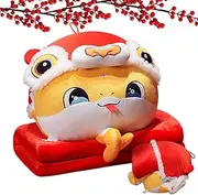 Throw Blanket and Pillow Set,Hand Warmer Stuffed Blanket and Pillow Set - Plush Stuffed Hugging Pillow with Warming Hands Pillow Blanket, Portable Travel Blanket and Pillow Set for Kids