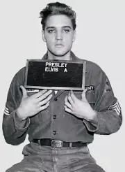 Elvis Presley Army Iron On Transfer For T-Shirt + Light & Dark Color Fabrics #10