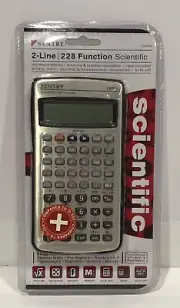 Sentry CA700 Scientific Calculator 228 Functions Memory 2-Line SAT/PSAT New