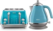 Icona Capitals Breakfast Collection, Bundle Includes 4-Slice Toaster and Electri