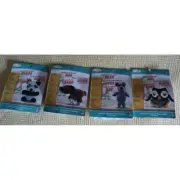 4 Crochet Your Own Knitting Toys Animals Set Bear Dog Panda Owl NEW