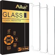 Screen Protector Compatible for iPhone 8 plus,7 Plus,6s Plus,6 Plus, 5.5 Inch 3Pack Case Friendly Tempered Glass