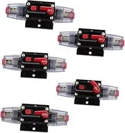 Mobestech High-tech Waterproof Car Audio Inline Circuit Breaker 12v-24v 30a Manual Reset Easy to Install on Dash or Firewall