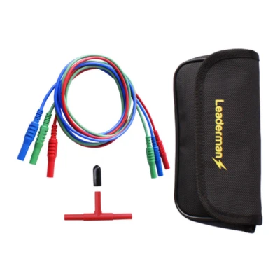 Leaderman LDM-T201 T Socket Adaptor with LDM-201 Test Leads and C50 Case