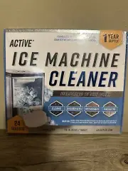 ACTIVE Ice Machine Cleaner Maker Descaler - 24 Clean Tablets SHIPS ASAP NEW