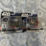 Star Wars Micro Galaxy Squadron Launch Tie Fighter Ginivex StarFighter Lot of 2