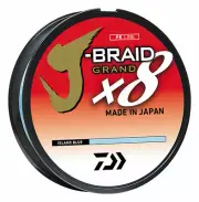 Daiwa J-Braid Grand X8 150 yards Braided Fishing Line Island Blue