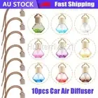 10x Car Air Freshener Perfume Bottle Aromatherapy Essential Oil Diffuser Hanging