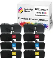 2 Sets BCMY Non-Genuine Toner Cartridge for Kyocera TK-5244 TK5244 TK5244K TK5244K TK5244K (4,000/3,000 (B/CMY) Pages) for M5526CDN M5526CDW P5026CDN P5026CDW