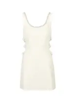 Self-portrait Cut-out Embellished Tweed Mini Dress - Cream - 10 (UK10 / S) 10 (UK10 / S)