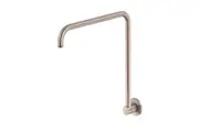 MEIR Round Brass Shower Arm - High Rise - Wall Mounted - Champagne