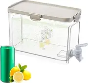 Beverage Dispenser for Fridge - Refrigerator Drinks Container,3.9L Leakproof Refrigerator Water Dispenser with Faucet for Fridge, Daily Use