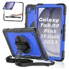 Case for Samsung Galaxy Tab A9+ Plus Tablet Case 11" 2023 with Tempered Glass