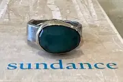 NWT Sundance Catalog Jes Maharry Silver “Emerald Essence Ring” Size 6 $990