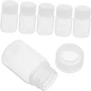 COMNESTBI 6Pcs Transparent Chemical Bottles Leak Small Sample Containers High Temperature Resistant Material for Laboratory Liquid Storage