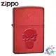 ZIPPO 美國經典防風打火機 紅骷髏 - 21186 (ZP626) 【詮國】