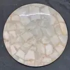 Rose White Round Agate Table Top ||Coffee Table||Side table||Breakfast table||