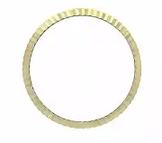 Ladies 18K Yellow Gold Fluted Bezel Watch Part For Rolex Date, Datejust 26MM