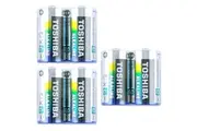 3x 2pc Toshiba Alkaline C R14 Battery Cylindrical Power Multi-Use Batteries
