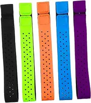 TOBBOMEY Elastic Monitor Arm Band 21 * 350mm Running Straps 5 Pcs Replacement for Exercise