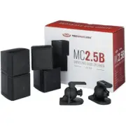 Audio Mc2.5b Dual 2.5 Swiveling Surround Sound Mini Cube Speaker pair Black